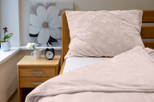 Povlečení MIKROFLANEL UNI č.57 bílá káva