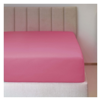 Prostěradlo jersey č.12 tm.růžová