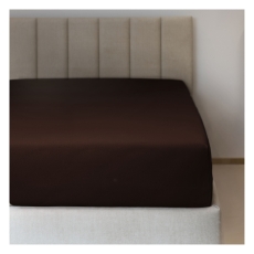 Prostěradlo jersey č.45 tm. hnědá