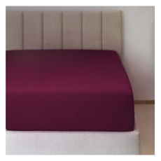 Prostěradlo jersey č.28 vínová