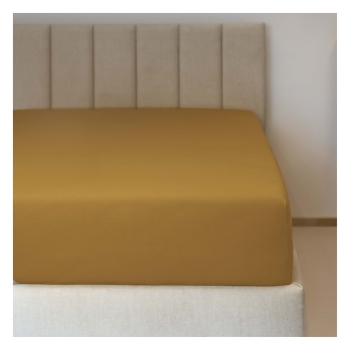 Prostěradlo jersey č.66 hořčicová