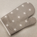 Kuchyňské chňapky hvězdy šedé