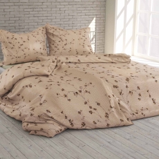 Povlečení Větvičky béžové krep